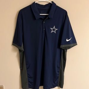 Mens NFL Nike Dri-Fit Dallas Cowboys Polo Size XL